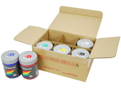 サクラ アクリル絵具 / ニューサクラカラー6色セットA(ETPW6A)【SAKURA 事務用品 デザイン おしゃれ】