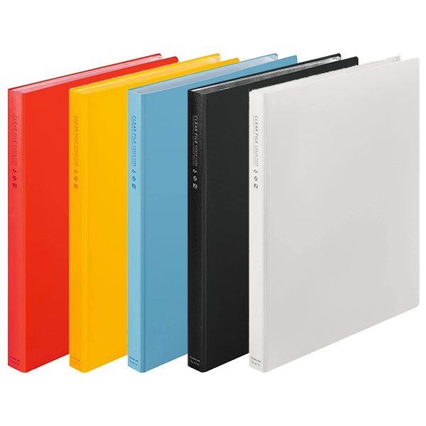 キングジム クリアーファイル チャックタイプ A4 タテ型 12ポケット（8732）【KINGJIM ファイル 書類をポケットに入れるファイル デザイン おしゃれ かわいい】のサムネイル