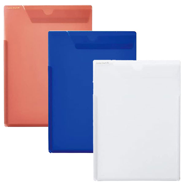 キングジム ルーズリーフイン ケースタイプ B5 タテ型（433T）【KINGJIM Loose ieaf IN ケース デザイ..