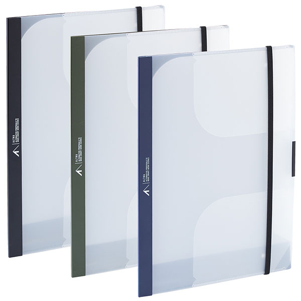 リヒトラブ オルトナ スタンドホルダー A4 3ポケット（F-7770）【LIHIT LAB. ALTNA ポケットホルダー ..