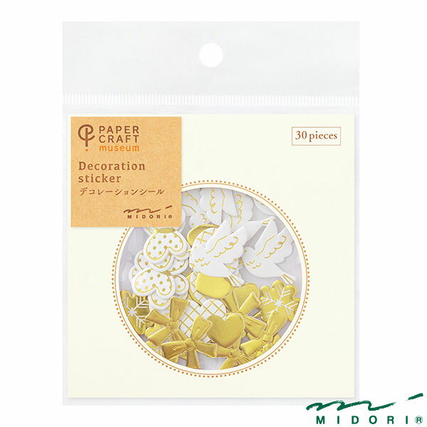 【在庫限り】ミドリ シール PCM デコレーション 箔 ハッピーモチーフ柄（82608006）【MIDORI シール ペ..