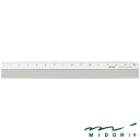 【メール便可 10個まで】ミドリ MIDORI / アルミ定規(15cm)シルバー(42255006)【デザイン おしゃれ かわいい】