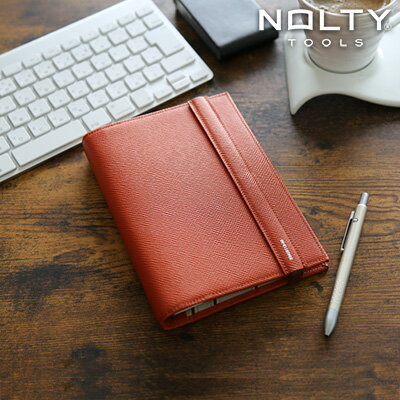 バインデックス Bindex / セオリア システム手帳 バイブルサイズ リング15mm(オレンジ)(BA96-5)【システム手帳 革 デザイン おしゃれ ギフ...