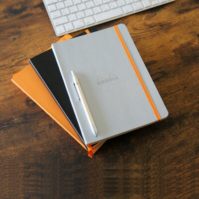 【メール便可 2冊まで】ロディア RHODIA / ロディアラマ ソフトカバー ノートブック A5サイズ (シルバー 横罫線)(cf117401)【ノート デザイン おしゃれ フランス】