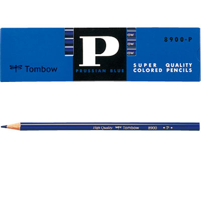トンボ鉛筆 青鉛筆 8900P 藍色 1ダース(8900-P)（A-34743）【TOMBOW COLOR PENCIL 鉛筆】
