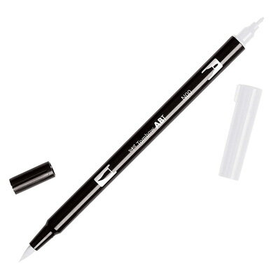 【メール便可 10本まで】トンボ鉛筆 TOMBOW / デュアル ブラッシュペン AB-T N00 Clolorless Blender (水性マーカー全108色) (AB-TN00)【水性マーカー カラー筆ペン グラフィック マーカー アート】