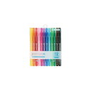 トンボ鉛筆 水性マーカー プレイカラーK 12色セット（GCF-011）（A-31339）【TOMBOW MARKING PEN PLAY COLOR K 水性マーキングペン】