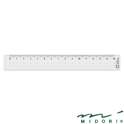 ミドリ MIDORI / 定規（15cm）透明（42231006）