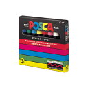 三菱鉛筆 ポスカ 中字丸芯 水性サインペン 8色セット(PC-5M 8C)(A-23557)【MITSUBISHI POSCA 水性顔料マーカー ポスターカラー...