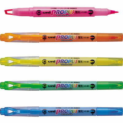 三菱鉛筆 プロパス・ウインドウ 蛍光ペン(PUS-102T)【MITSUBISHI PROPUS WINDOW 水性顔料マーカー マーキングペン 筆記具】