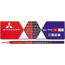 三菱鉛筆 朱藍5:5六角 1ダース(K772)【MITSUBISHI 鉛筆 筆記具】