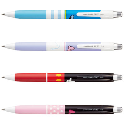 三菱鉛筆 ユニボール アールイー ノック式 0.5mm ディズニー（URN-200D-05）【MITSUBISHI uni-ball R:E Disney ゲルインクボールペン 消せるボールペン 筆記具】