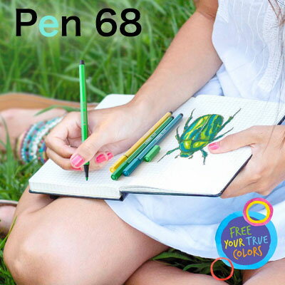 【メール便可 2個まで】\カラーペン セット/スタビロ STABILO / Pen68 ペン68 水性ファイバーペン 1.0mm 太字(20色セット) (682...