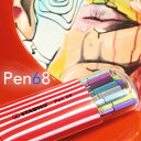 スタビロ STABILO /Pen68 ゼブラ 20色セット ペン68 線幅1mm (6820-02-1-5) 【STABILO 水性ペン カラーペン セット ...