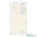 ミドリ 一筆箋 封筒付 花色和紙 白(89572006)【MIDORI 一筆箋 かわいい デザイン おしゃれ】