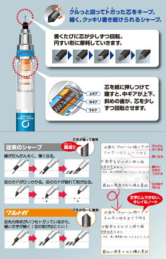 三菱鉛筆 クルトガ スタンダードモデル シャープペンシル（芯径0.3mm）（M3-450 1P）【MITSUBISHI KURU TOGA シャープ ノック式 クルトガエンジン 筆記具】
