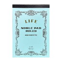 【メール便可 2冊まで】ライフ LIFE / ノーブルパッド (B6サイズ・横罫)(N412)【高級 ノート B6 デザイン おしゃれ】