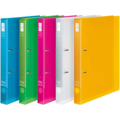 コクヨ / リングファイル(スリムスタイル・クリアカラー) A4 S型 2穴 (収容枚数220枚)【フ-URFC430】