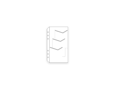 ダ・ヴィンチ Davinci / Davinci Refill リフィル カードホルダー（縦型）（バイブルサイズ）（DR230）