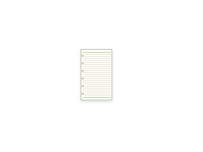 ダ・ヴィンチ Davinci / Davinci Refill リフィル 横罫ノート （5.0mm罫）（ポケッ...