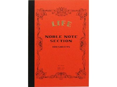 【メール便可 4冊まで】ライフ LIFE / ノーブルノート （B6サイズ・5mm方眼）（N28）【高級 ノート B6 デザイン おしゃれ】 e-stationery-10010381 文房具屋フジオカ文具e-stationery サンプル画像2