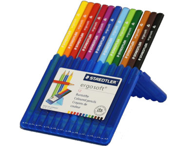 【メール便可 2個まで】ステッドラー STAEDTLER / エルゴソフト 色鉛筆（12色セット）（157 SB12）【ステッドラー 色鉛筆 デザイン おしゃれ 輸入 ドイツ】 e-stationery-10000334 文房具屋フジオカ文具e-stationery サンプル画像2