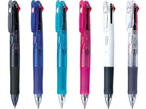 ゼブラ 4色ボールペン クリップ-オンG 4C（黒・赤・青・緑）0.7mm (B4A3）【ZEBRA Clip-on 油性ボールペン】