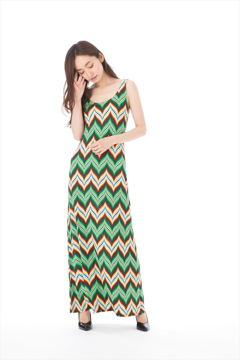 stellar　ファス(FAS)ワンピース T1 T2 T3サイズ 大人ワンピース レディース ノースリーブ Uネック ロング丈 ジャジーワンピース Fille A Suivre