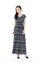 フィフィーユ(FIFILLES)ワンピース T1 T2 T3サイズ 半袖 ロング丈 総柄 カシュクール ジャージー 大人ワンピース レディース 上品
