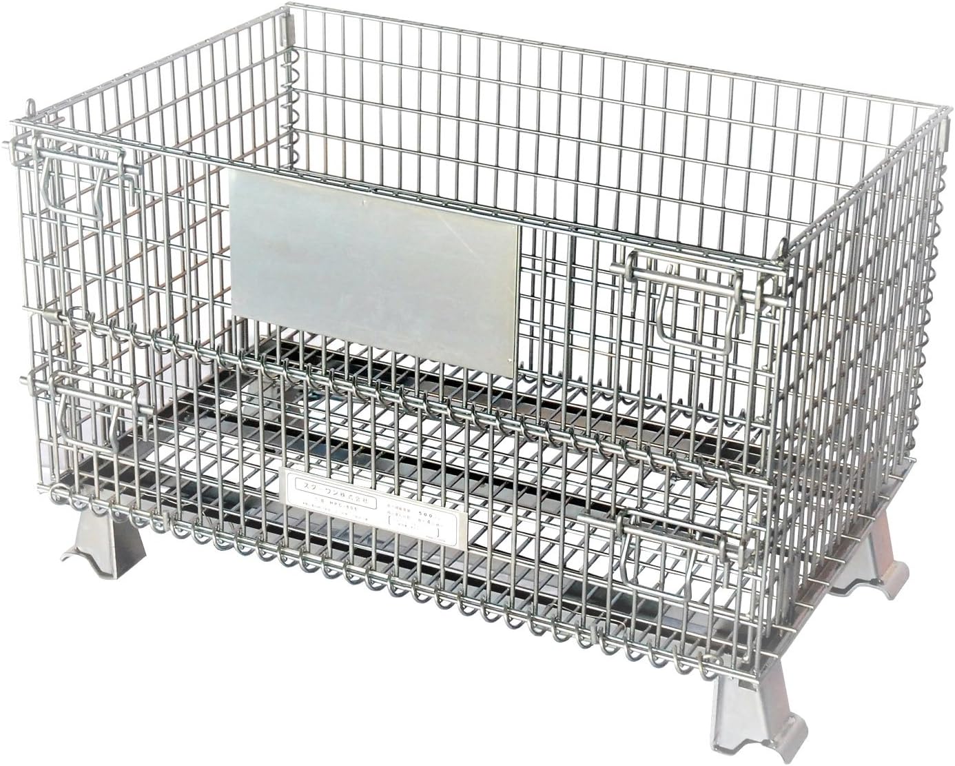 Rakuten - メッシュパレット コンテナ 業務用 保管用 折りたたみ 約L50×W80×H54cm JHB-805