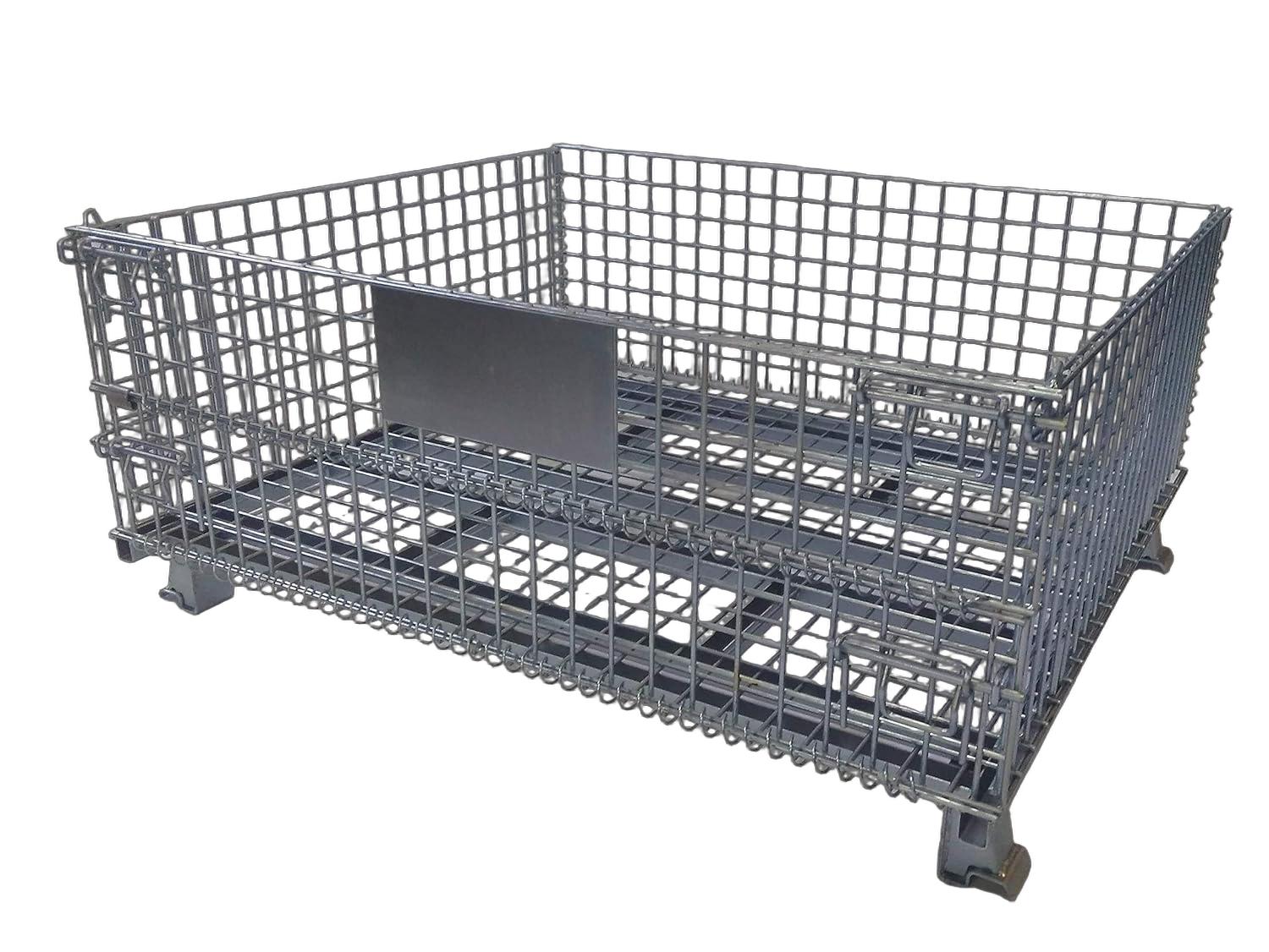 Rakuten - メッシュパレット コンテナ 業務用 保管用 折りたたみ約L100×W120×H55cm JHB-1210H