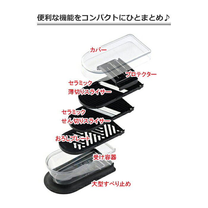 《京セラ/FK》 CS-400-FP コンパクト調理器セット セラミックスライサーセット キッチン用品 ブラック プレゼント ギフト キッチン用品 調理器具 cs-400-fp 【北海道・沖縄・離島配送不可】 e-sumail-style-10015548 e住まいるスタイル サンプル画像2