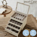 【ポイント10倍】《CTS》ジュエルケース コレクションケース ジュエルボックス アクセサリー かわいい 小分け ポケット インテリア 高級感 大人シック 収納スペース 宝石箱 240-673 【北海道・沖縄・離島配送不可】