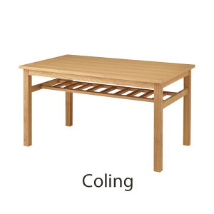 [大型家具/S]《東谷》Colingコリング　棚付きダイニングテーブル　アッシュ材使用　約135×80cm 北欧 木製 人気 おしゃれ おすすめ モダン シンプル ナチュラル 西海岸 リビング 収納 カフェスタイル Cafe カフェ 一人暮らし 天然木 hot-522tna