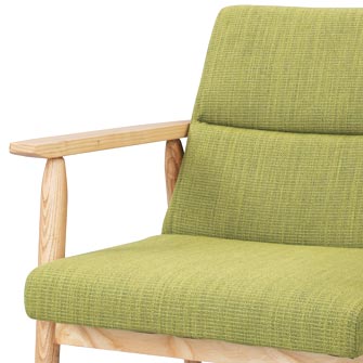 [中型家具]《東谷》Lizzリズ　一人掛けソファ　アッシュ材使用　北欧 木製 人気 おしゃれ おすすめ モダン シンプル ナチュラル リビング Cafe カフェ 一人暮らし 一人掛け 1p 1人用 sofa ソファー チェア 椅子 コンパクト 新生活 ファブリック 天然木 ウッド rto-881