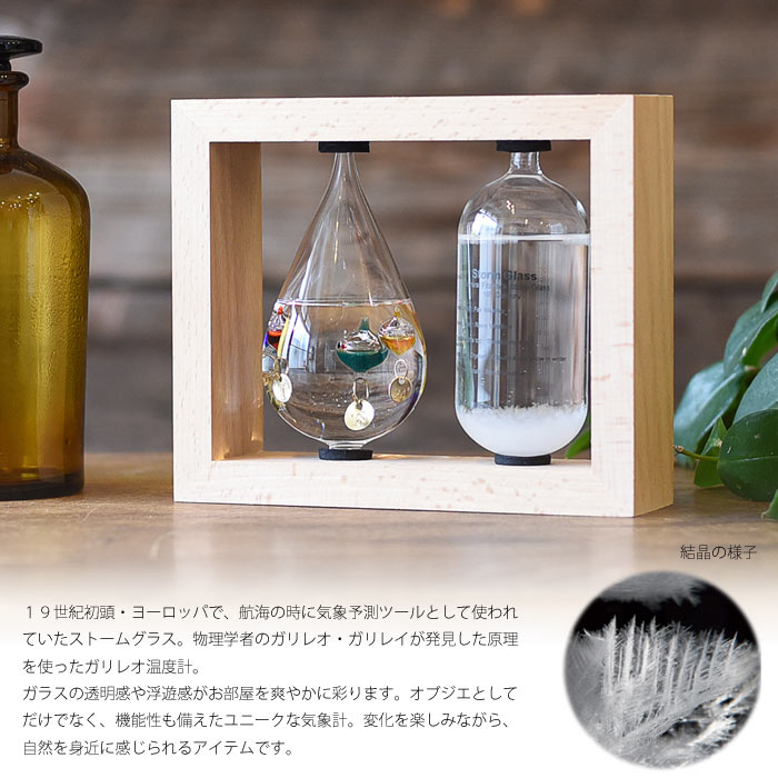 【ポイント20倍】《CTS》333-272 【Fun Science】温度計＆ストームグラス ガリレオ温度計 ストームグラス インテリア小物 ディスプレイ小物 サイエンス 科学 温度計 ガラス インテリア 333-272 【北海道・沖縄・離島配送不可】