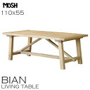 《MOSH》モッシュ BIAN ビアン リビングテーブル パイン無垢材 古材 約110 55cm 木製 北欧 ナチュラル 西海岸 食卓 カフェ 新生活 ビンテージ加工 什器 ディプレイ 古材 インダストリアル GART…