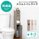 《萩原/LF》トイレラック トイレ収納 棚 収納 おしゃれ トイレットペーパー収納 ホワイト ピンク グレー スリム コーナー 扉付き 棚 サニタリーラック mtr-4008 【北海道・沖縄・離島配送不可】(3)