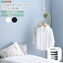 《HOMEtaste》つっぱり ポールハンガー フック大小2個セット つっぱり棒 突っ張り棒 突っ張り ラック スリム ハンガーラック ポール ハンガー フリー...