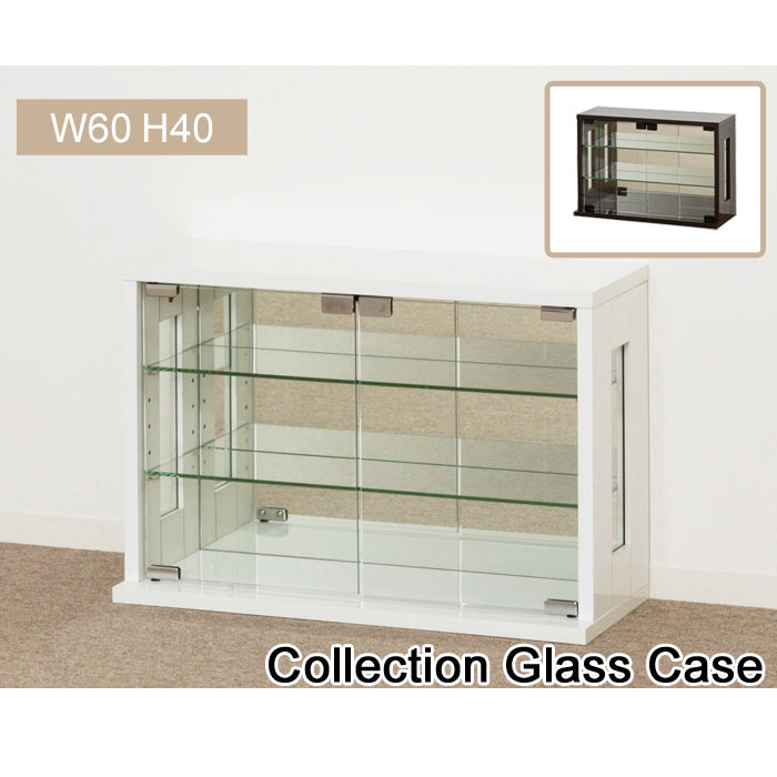 《クロシオ》卓上コレクションケース 横型 組立式 人気 おすすめ おしゃれ シンプル ガラスケース ディスプレイ棚 ガラス棚 27054 27055 