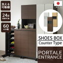 【日本製/お客様組立】【スタンダードタイプ】【動画配信中】《S-ing》ポルターレエントランス シューズボックス 幅60cm 下駄箱 靴箱 シューズラック 壁面収納 玄関 pre-1860cd PORTALE ENTRANCE