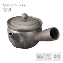 《ヤマ庄陶器》Sumi-iro 急須 和食器 土瓶 茶器 茶出し 食器 ティーポット 日本茶 緑茶 ギフト プレゼント 贈り物 手造り 陶器 信楽焼 日本製 グ...