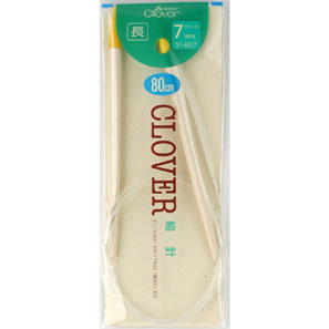 51-807 クロバー 輪針　長80cm　ジャンボ7mm クローバー　(メール便可)