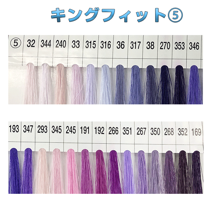 キングフィットミシン糸 50/3000m 紺 ムラサキ系 フジックス 業務用 工業用 大巻き5　(取り寄せ品)　(..