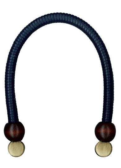 BM-405A ロー引きバッグ持ち手　手さげタイプ　くわえ金具　40cm　(取り寄せ品)　(メール便可)