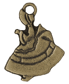 SS期間中2点でP5倍3点10倍!FK21-AG ファスナー飾り(3個入)　アンティークゴールド　(取り寄せ品)　(メール便可)