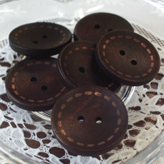 HB-6S 木工ボタン　(取り寄せ品)　(メール便不可)