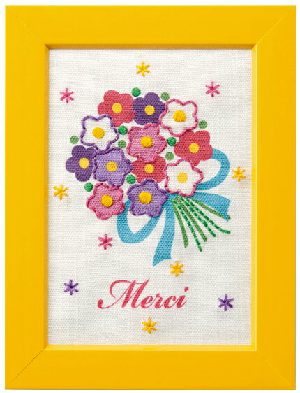 NO.70003 大人の刺しゅう時間　ありがとうの花束　(取り寄せ品)　(メール便不可)