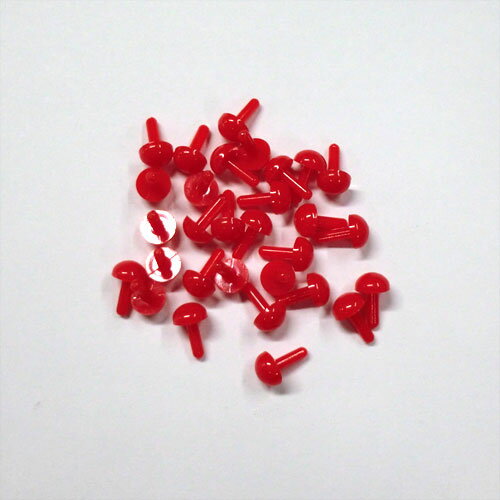 差し目　赤　500円パック　(3〜6mm)　(メール便可)