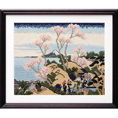 7139 ししゅうキット　日本の美名作選　東海道品川御殿山ノ不二　(取り寄せ品)　(メール便可)　≪送料無料≫